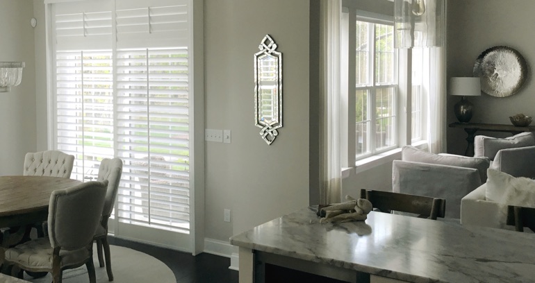 St. George kitchen sliding glass door shutters